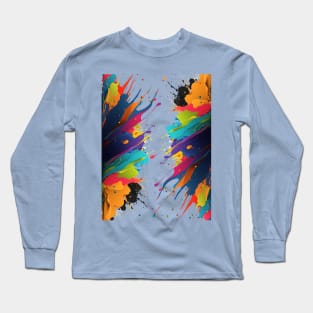 Abstract liquid motion flow explosion. Long Sleeve T-Shirt